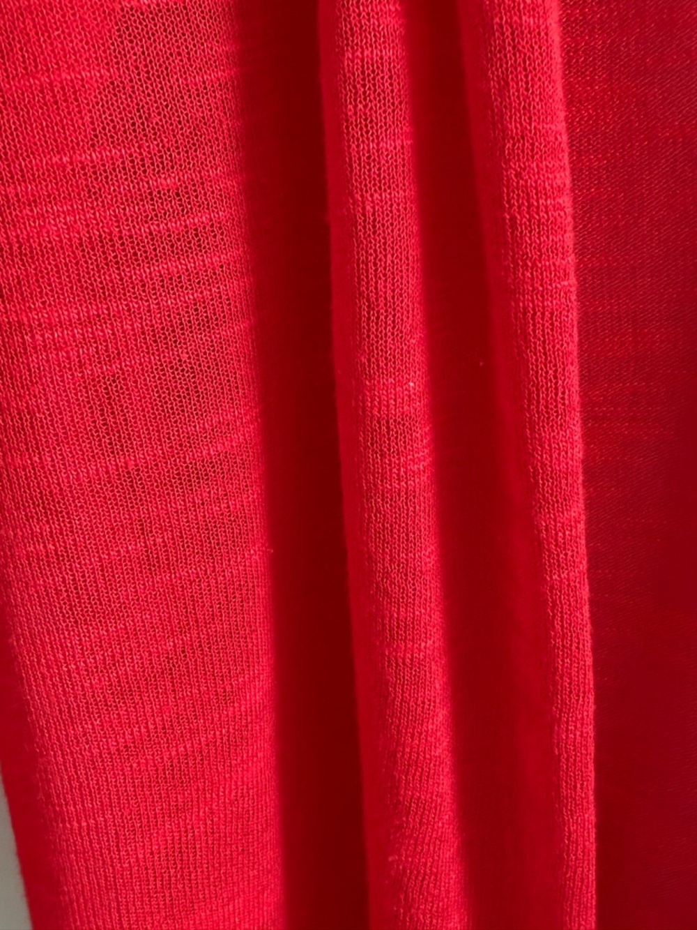 Chico's Size 3 Red Open Front Cardigan Lightweight Travel Knit Layer - Picture 6 of 6